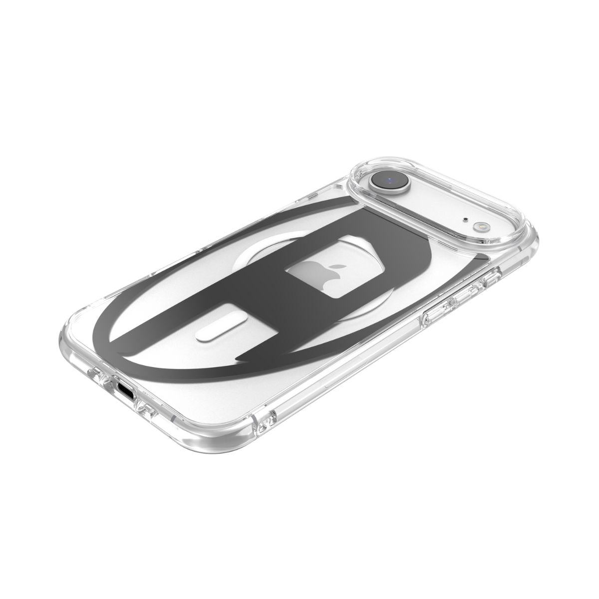 iPhone Airケース Oval D Metallic Magsafeクリア/ブラック