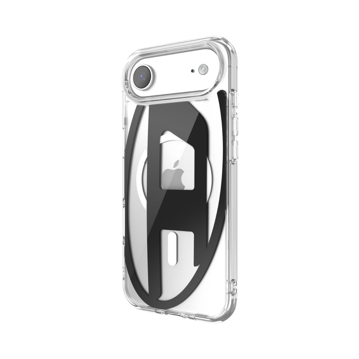 iPhone Airケース Oval D Metallic Magsafeクリア/ブラック