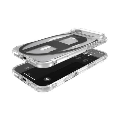 iPhone Airケース Oval D Metallic Magsafeクリア/ブラック