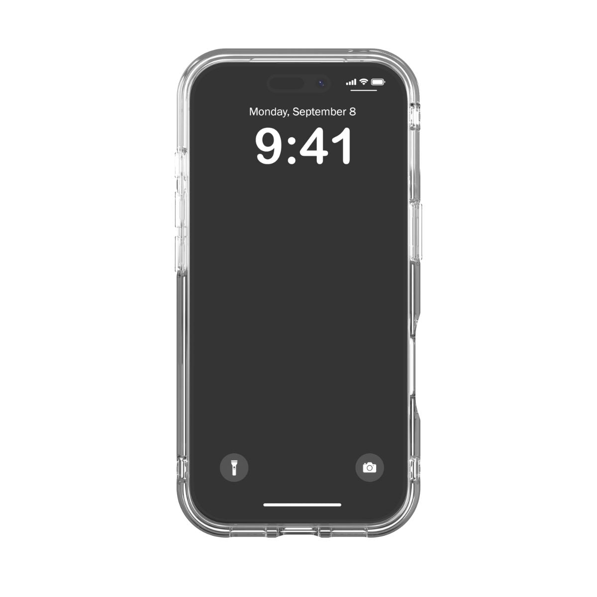iPhone 17 Proケース Oval D Metallic Magsafe クリア/ブラック