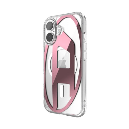 iPhone 17ケース Oval D Metallic Magsafe クリア/ピンク