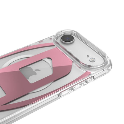 iPhone Airケース Oval D Metallic Magsafeクリア/ピンク