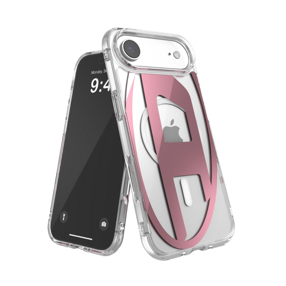 iPhone Airケース Oval D Metallic Magsafeクリア/ピンク