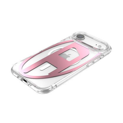 iPhone Airケース Oval D Metallic Magsafeクリア/ピンク