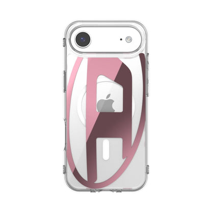 iPhone Airケース Oval D Metallic Magsafeクリア/ピンク