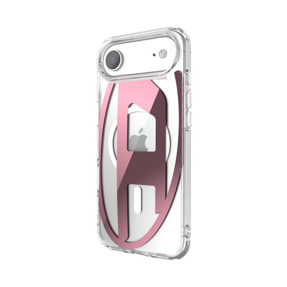 iPhone Airケース Oval D Metallic Magsafeクリア/ピンク