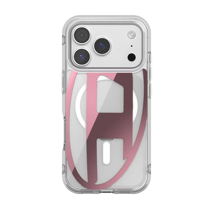iPhone 17 Proケース Oval D Metallic Magsafe クリア/ピンク
