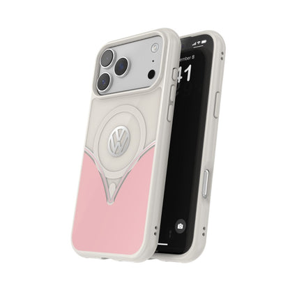 iPhone 17 Pro Maxケース Volkswagen MagSafeパウダーピンク