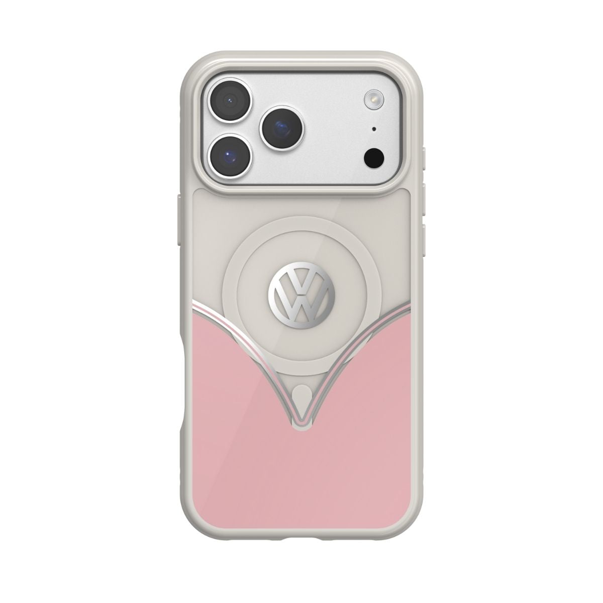 iPhone 17 Pro Maxケース Volkswagen MagSafeパウダーピンク
