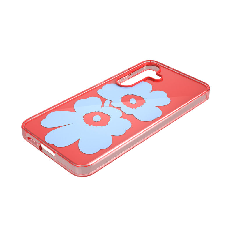 Galaxy S25ケース Marimekko Unikko 3D Dual Layer Case レッド/ブルー
