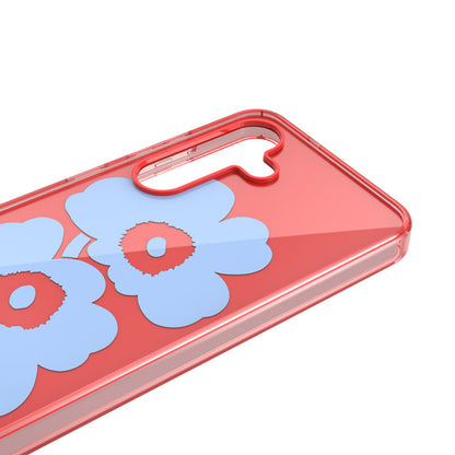 Galaxy S25ケース Marimekko Unikko 3D Dual Layer Case レッド/ブルー