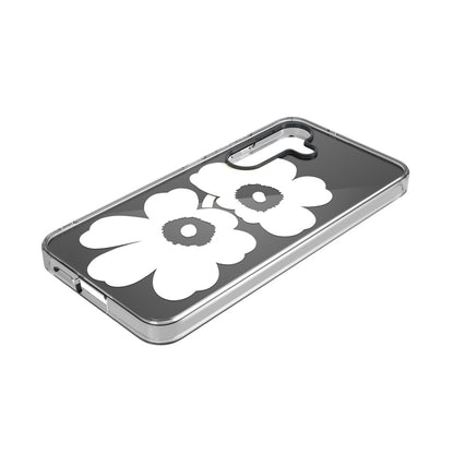 Galaxy S25ケース Marimekko Unikko 3D Dual Layer Case ブラック/ベージュ