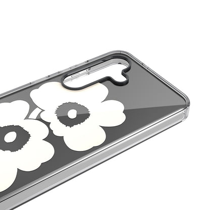 Galaxy S25ケース Marimekko Unikko 3D Dual Layer Case ブラック/ベージュ