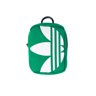 adidas ユニバーサルフォンポーチ Small Tech Pouch グリーン/ホワイト