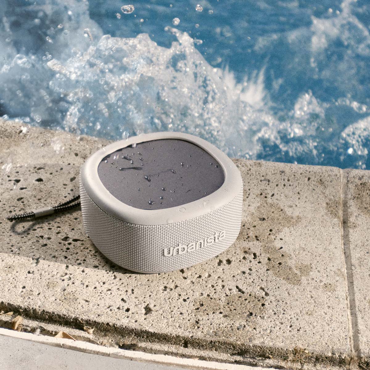 ワイヤレススピーカー MALIBU〔マリブ〕 Bluetooth ソーラー充電機能搭載スピーカー デザートグレー
