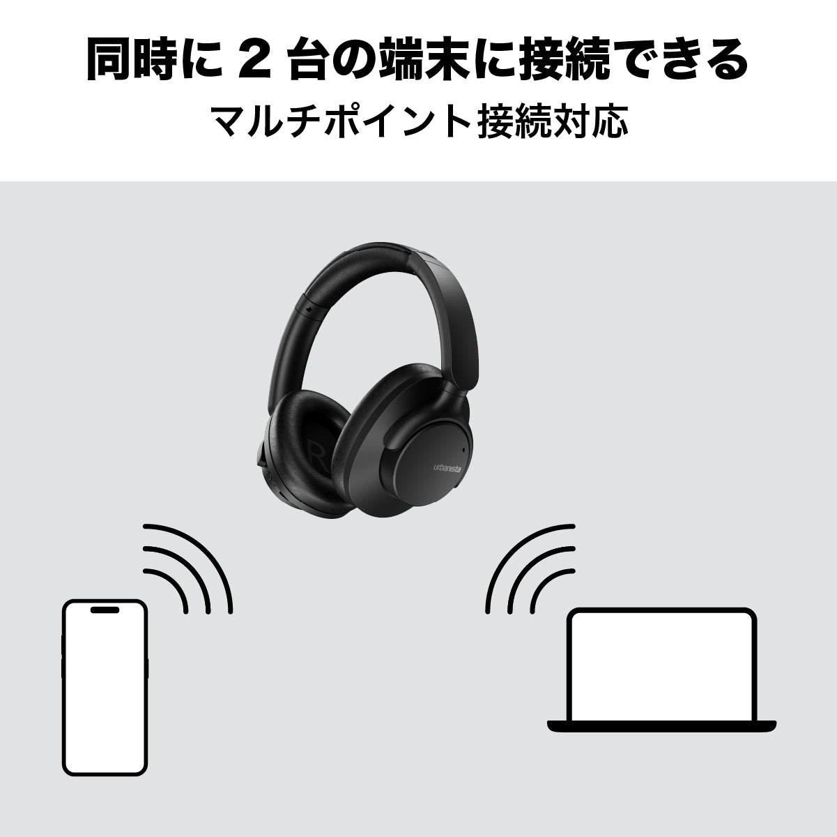 ワイヤレスヘッドホン VALENCIA AUXポート付 クラウドホワイト