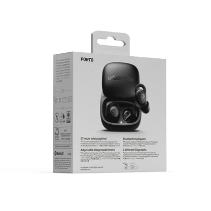 ワイヤレスイヤホン 寝ホン 小型 PORTO True Wireless Earbuds ミッドナイトブラック