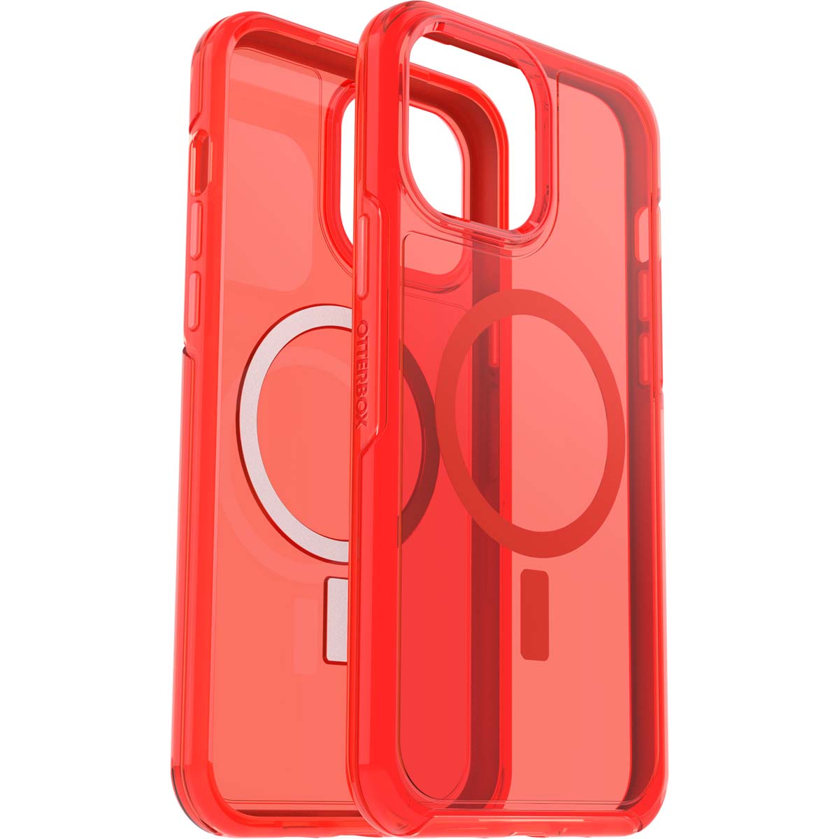 iPhone13ProMaxケース SYMMETRY PLUS CLEAR インザレッド