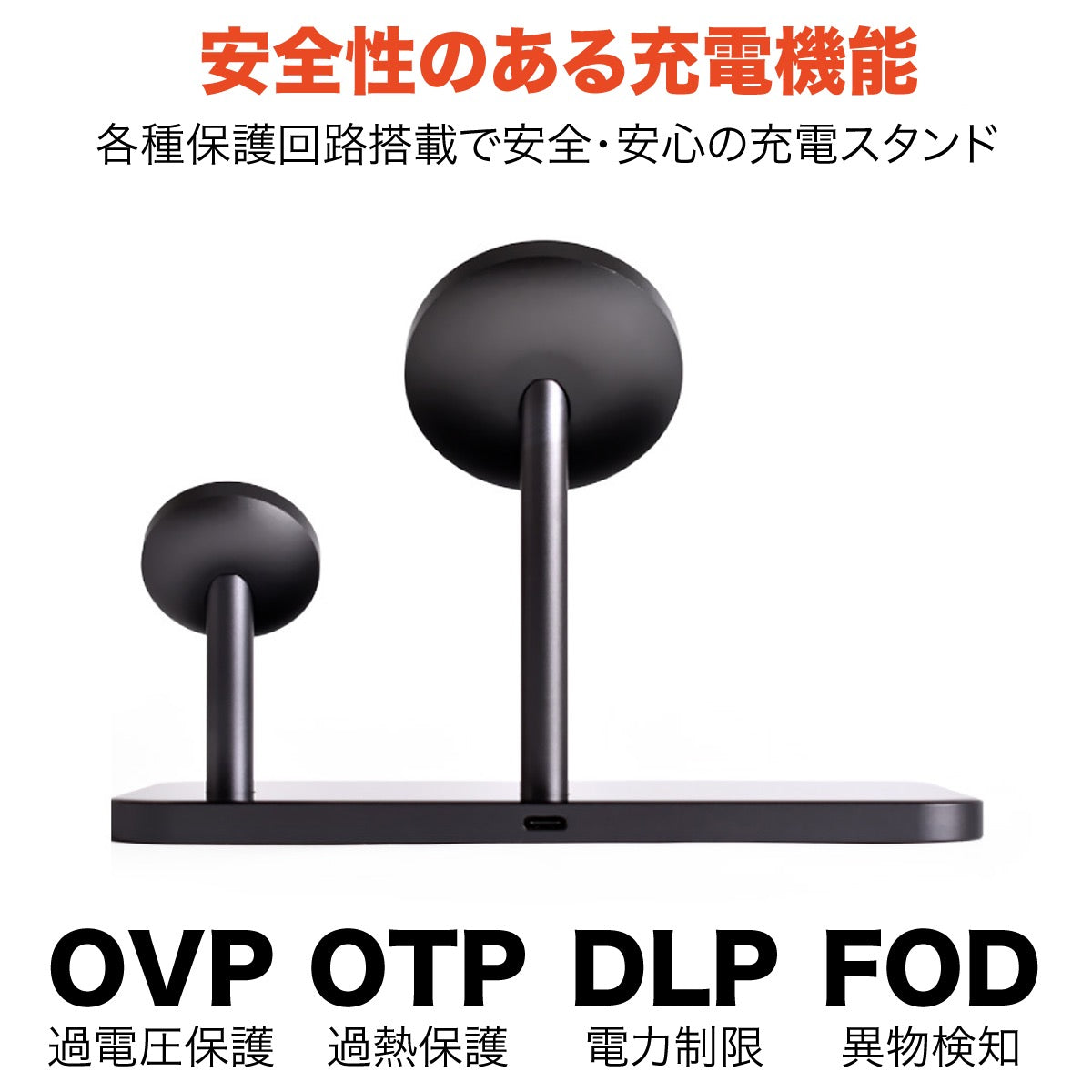 ワイヤレス充電器 マグネット 3in1 チャージャースタンド EA1205